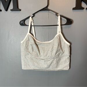 Aerie Gray and White Bandeau